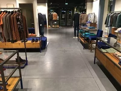 Пол из микробетона в магазине Китон Пол из микробетона в магазине Китон