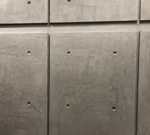 Стены и панели из микроцемента декоративный асфальт в фотостудии