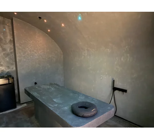 Микроцемент в интерьере «Трёхгорные бани»