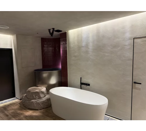 Микроцемент в интерьере «Трёхгорные бани»