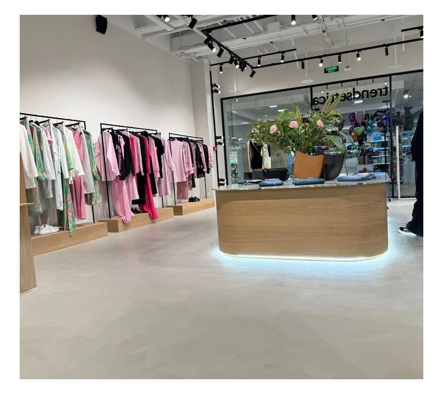 Микроцемент по плитке в магазине Trendsetica