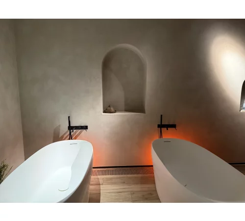 Микроцемент в интерьере «Трёхгорные бани»