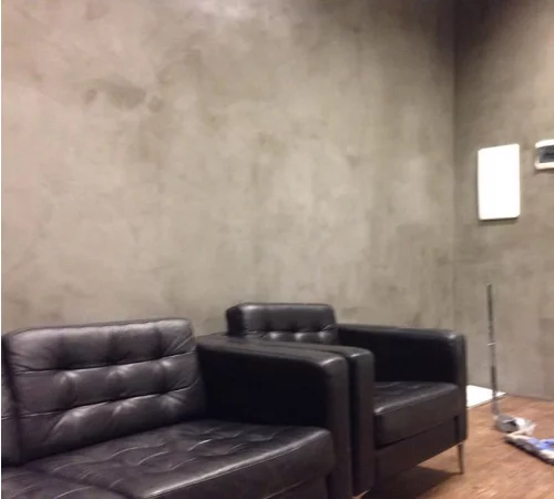 Штукатурка микроцементом стен