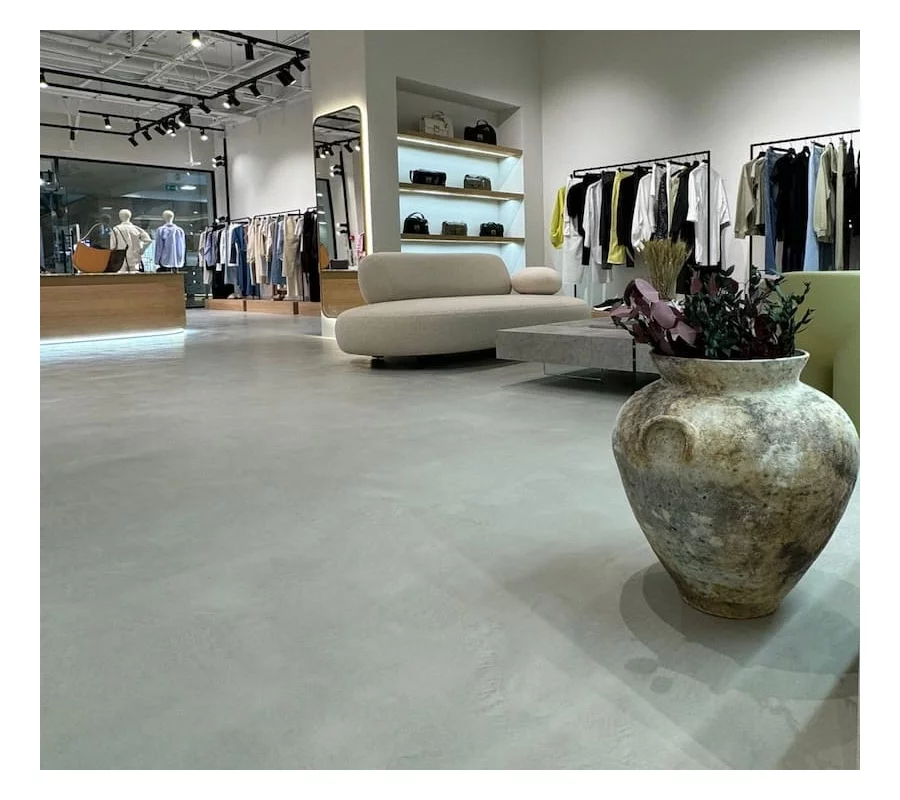 Микроцемент по плитке в магазине Trendsetica