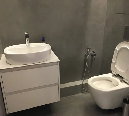 Микроцемент в ванной