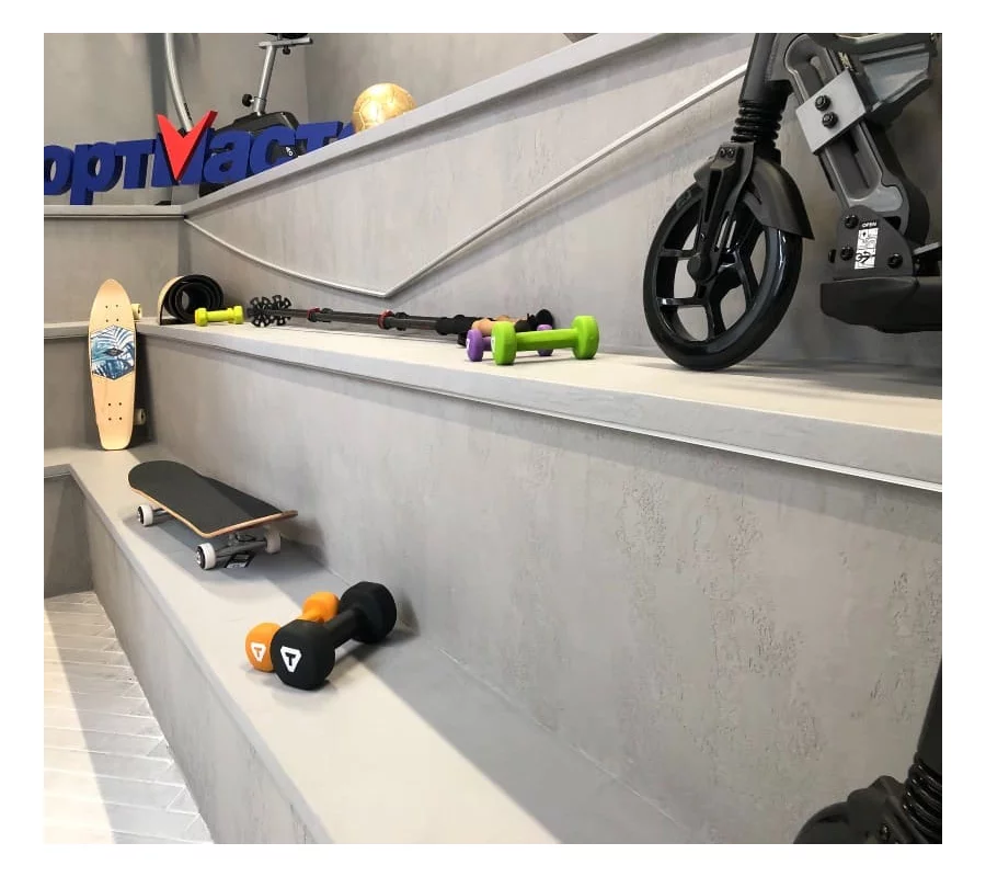 Отделка стен микроцементом